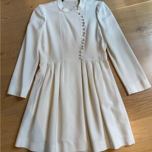 Chloe White Long Sleeve Dress